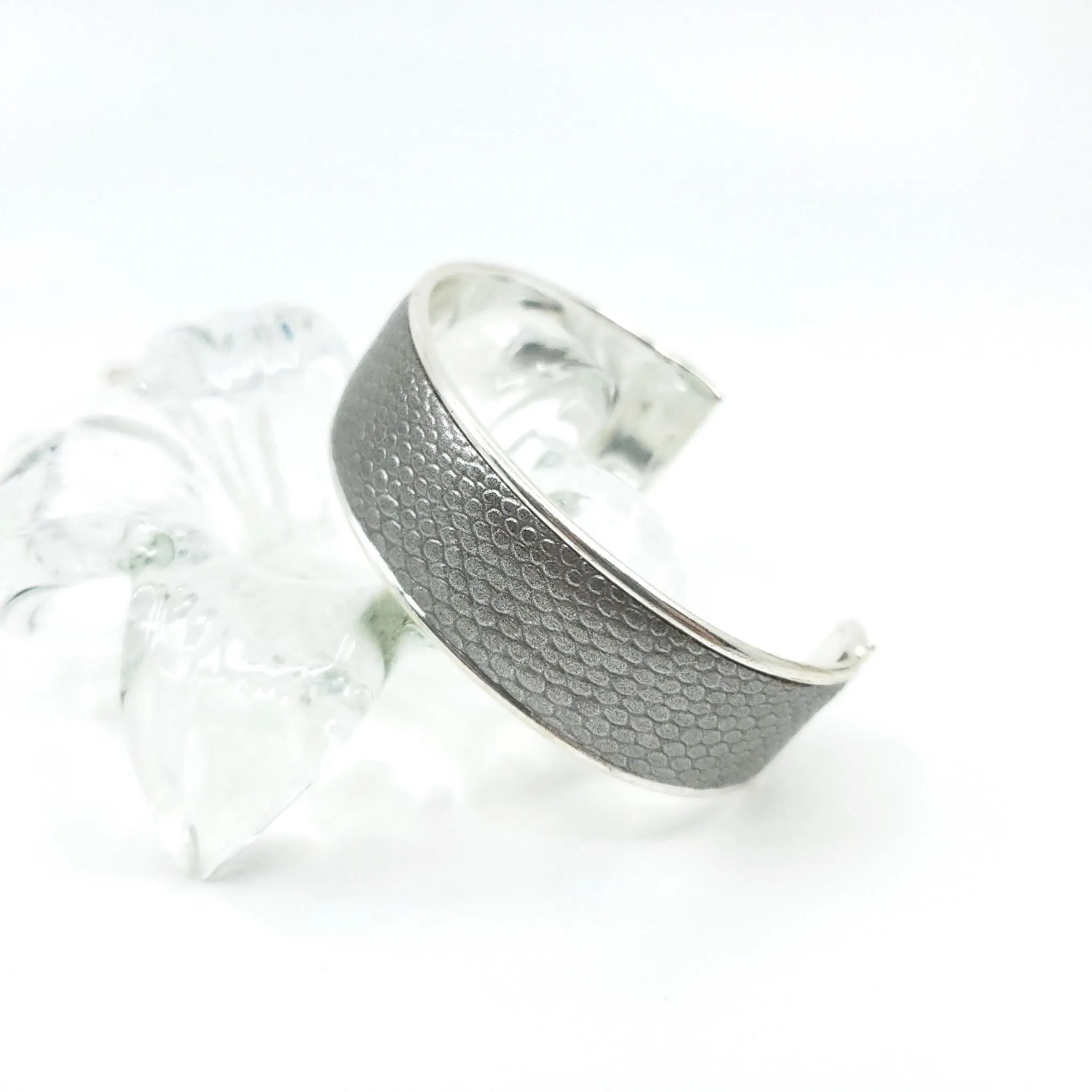 Thin Channel Cuff Bracelet