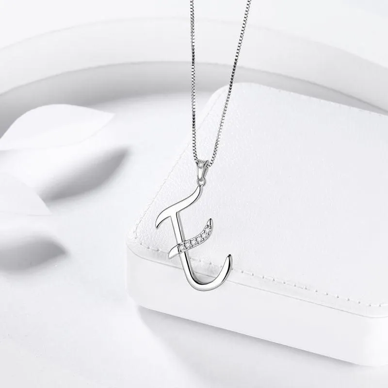 Tokyo Mart Letter Initial E Necklaces Pendant Women Girls Name Jewelry Gift 925 Sterling Silver