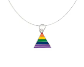 Triangle Rainbow Flag Necklaces