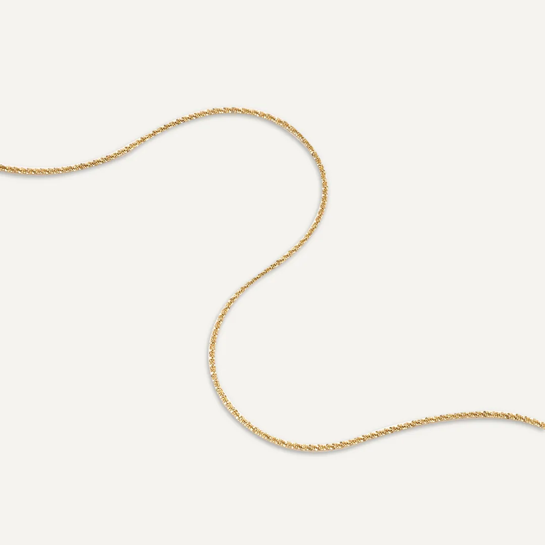 Vibes | Sleek Twisted Chain Necklace | 18K Gold-Plated