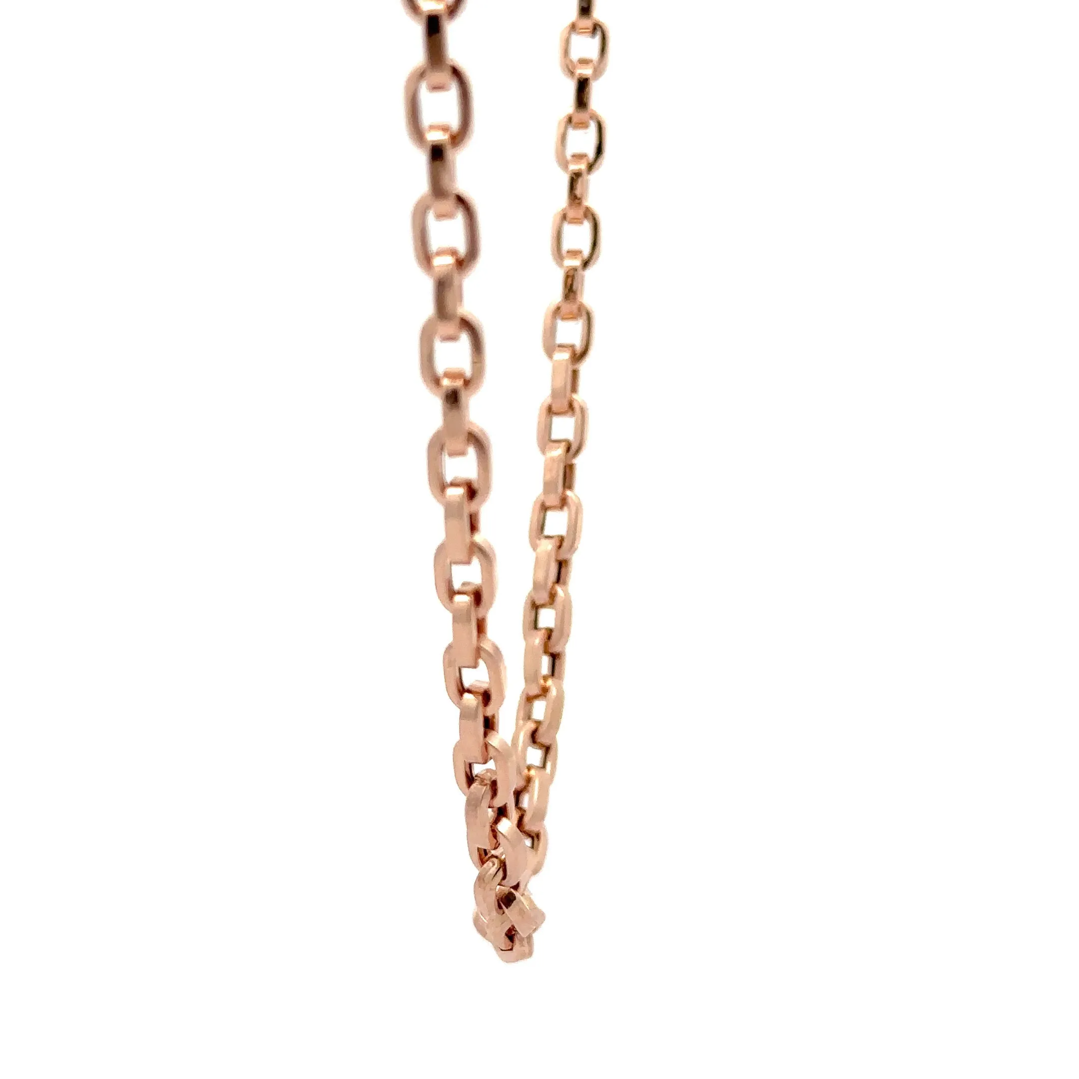 WD1176 14kt Gold Short Linked Paper Linked Chain