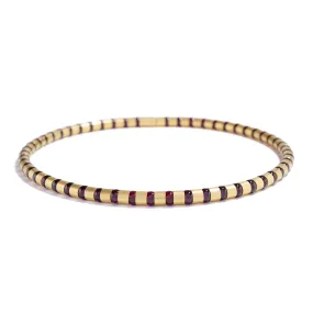 Yellow Gold Collier~8mm Garnet