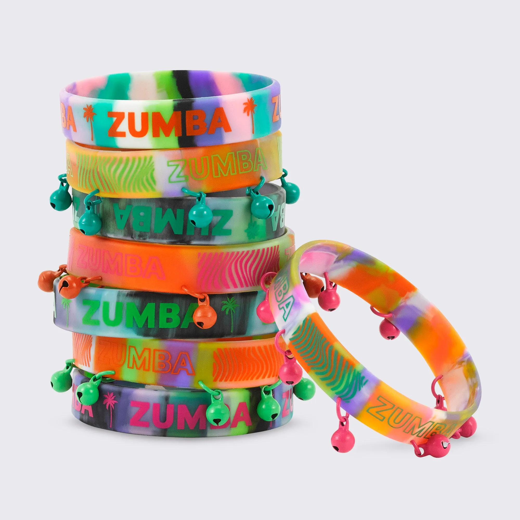 Zumba® Tropidelic Rubber Bracelets 8PK