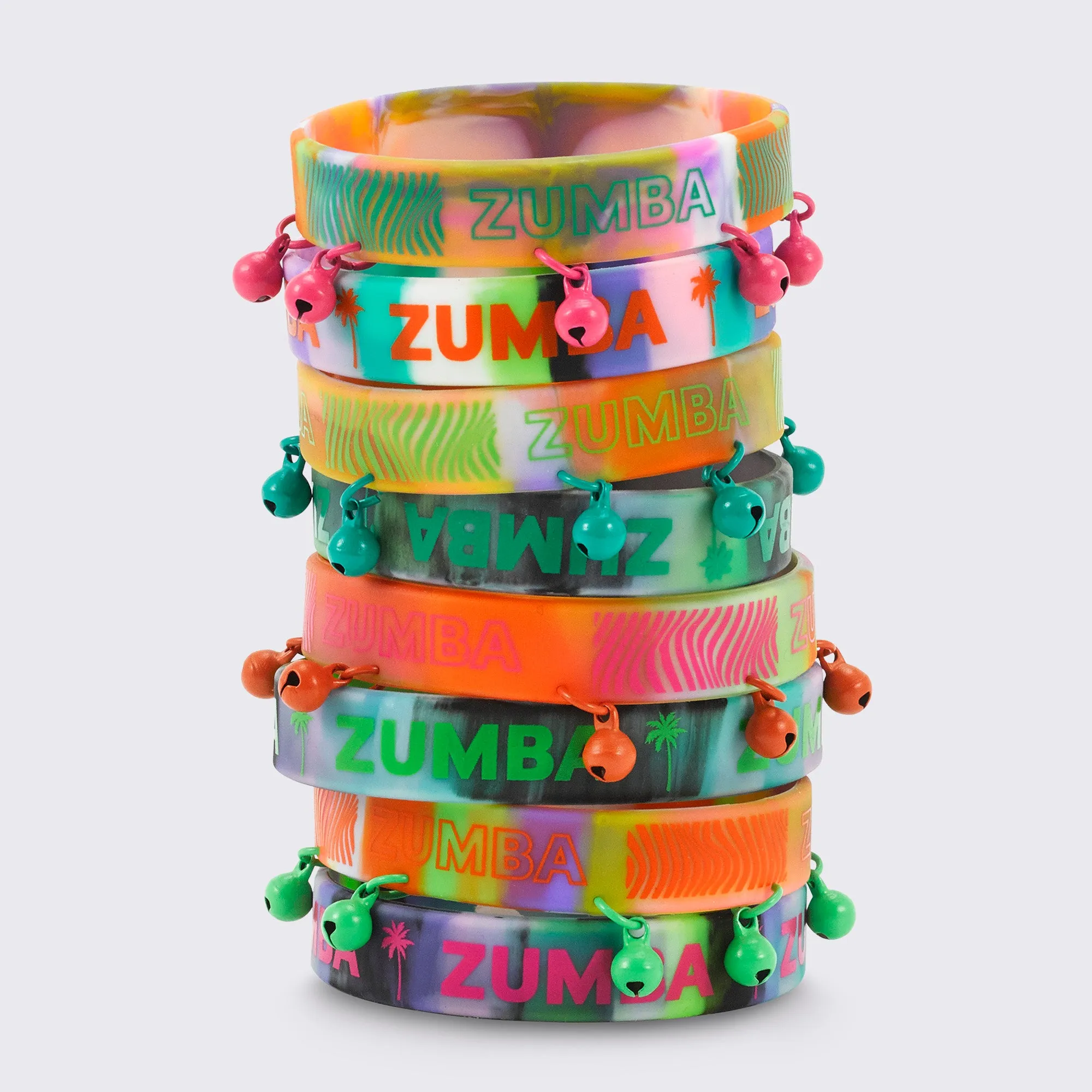 Zumba® Tropidelic Rubber Bracelets 8PK